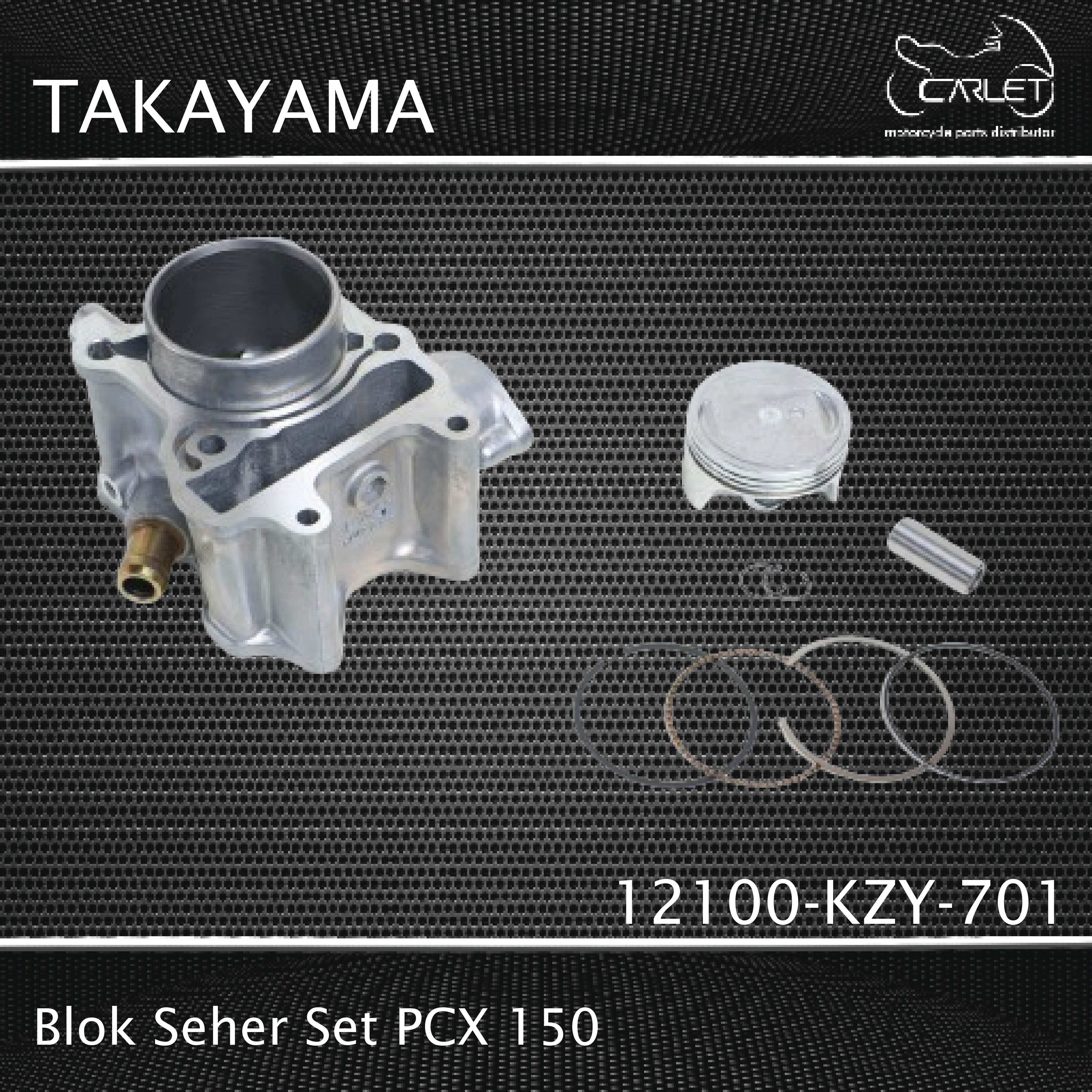 Takayama Cylinder Block Assy / Blok Mesin Seher Set PCX 150 2012